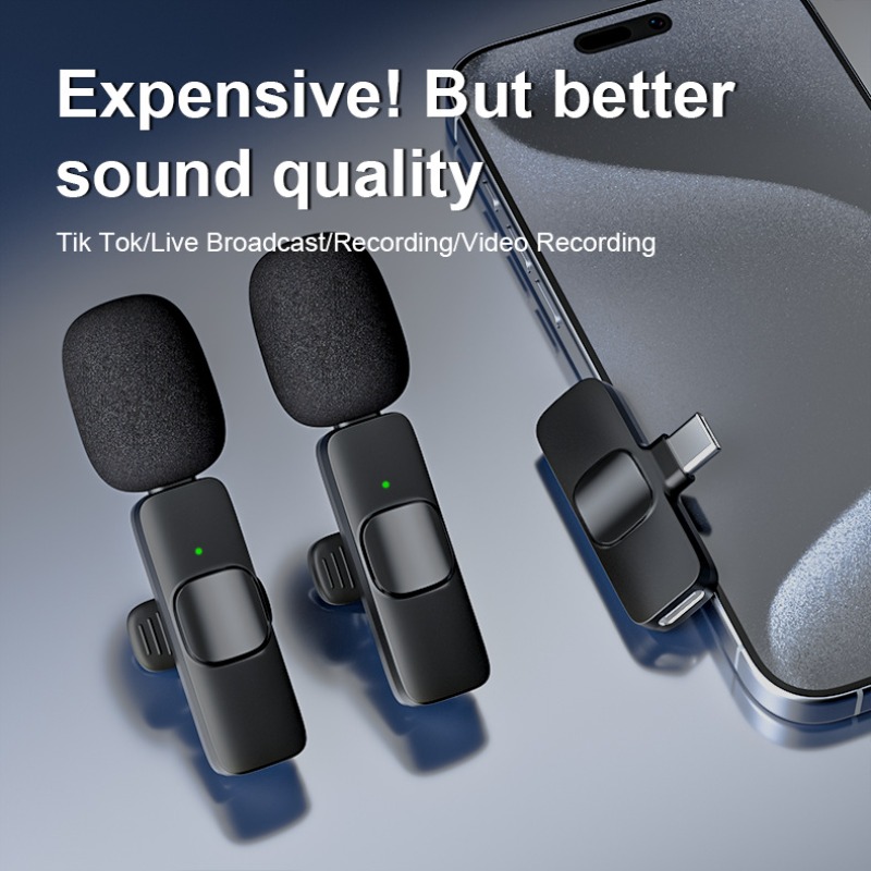 Video Gaming & Esports Usd Acc - Microphone Lavalier sans fil 2.4G, mini
