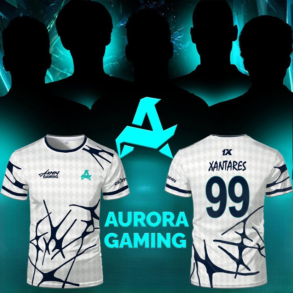 Esports Gaming Gear - Équipe d'Esports Aurora Gaming Jersey T-shirts