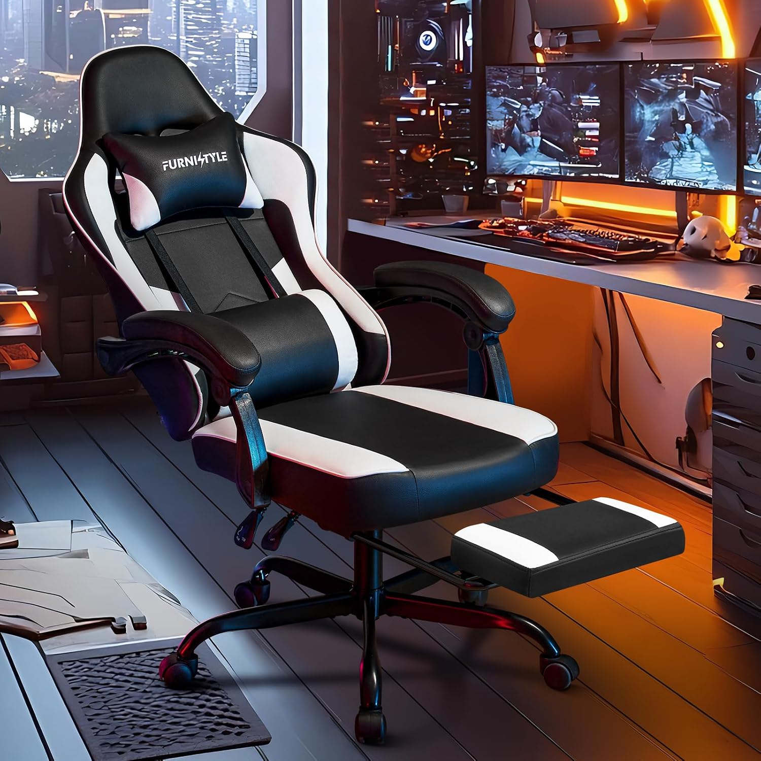 Chaise de jeu avec repose-pied - Video Gaming & Esports Usd Acc avis et prix